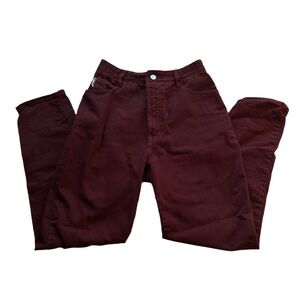 Bongo Deep Red Denim Pants